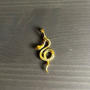 18KT Gold Plated Snake Pendant